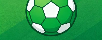 足球青训营logo，绿色足球